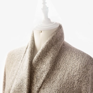 Handcrafted Alpaca Merino Wool Cardigan | Luxury Knit Coat