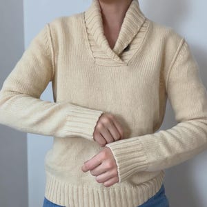 vtg y2K lambswool/cashmere pullover knit (S)